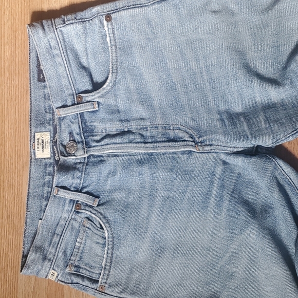 Citizens of Humanity Liya High Rise Classic Fit Ankle Crop jeans 24 in Torn - Picture 3 of 11